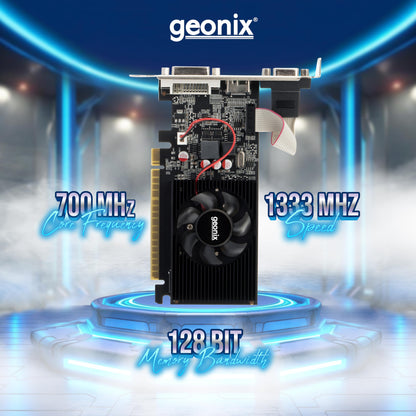 GEONIX GEFORCE GT 730LP 4GB DDR3 Graphic Card | 64bit Dual Slot | Multiple Outputs- VGA, HDMI, DVI | Support PCI-e2 Profile