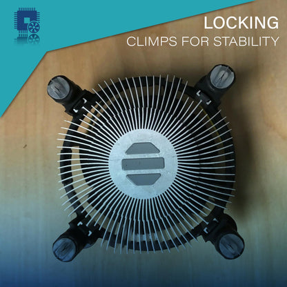 Geonix LGA 1200 CPU FAN I Black I Low Power Cosumption I Optimal Cooling Performance I 1 Year Warranty