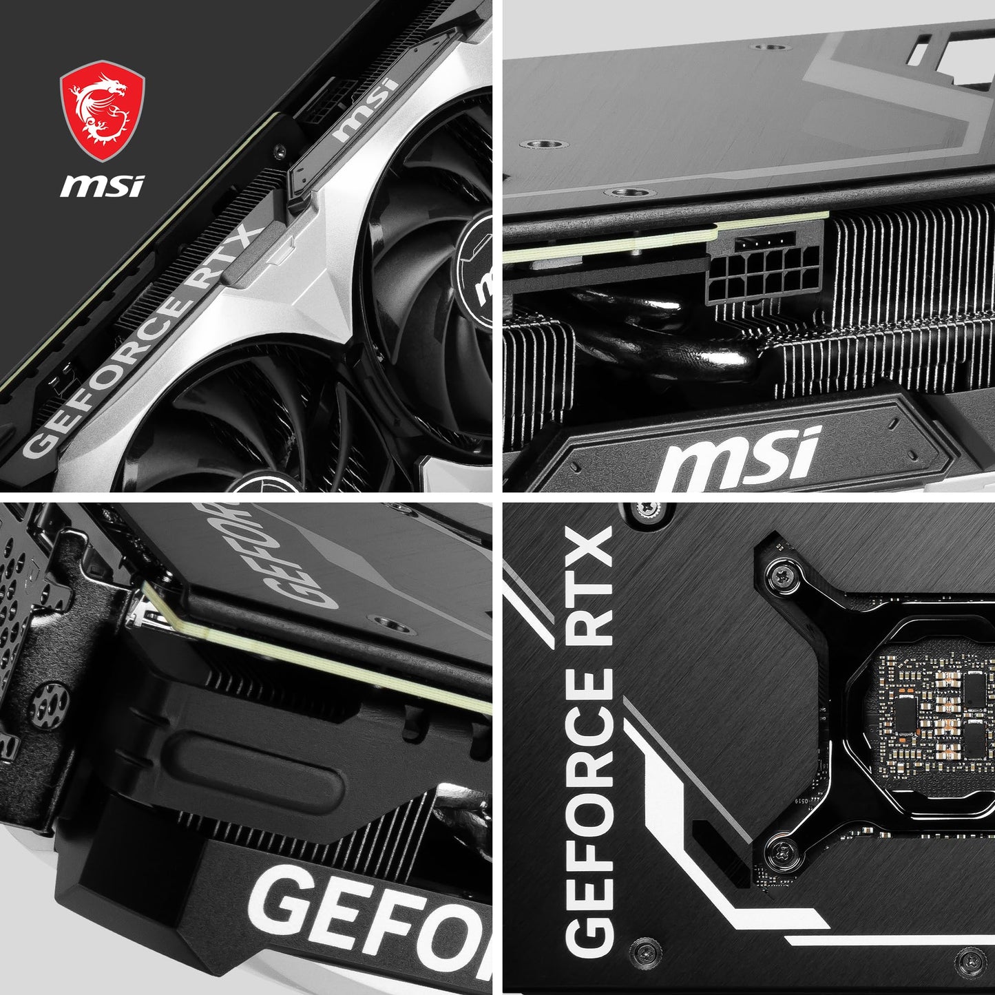 MSI Geforce RTX 4060 Ventus 2X Black 8G Oc 8Gb Gddr6 128-Bit Gaming Graphic Card, pci_e