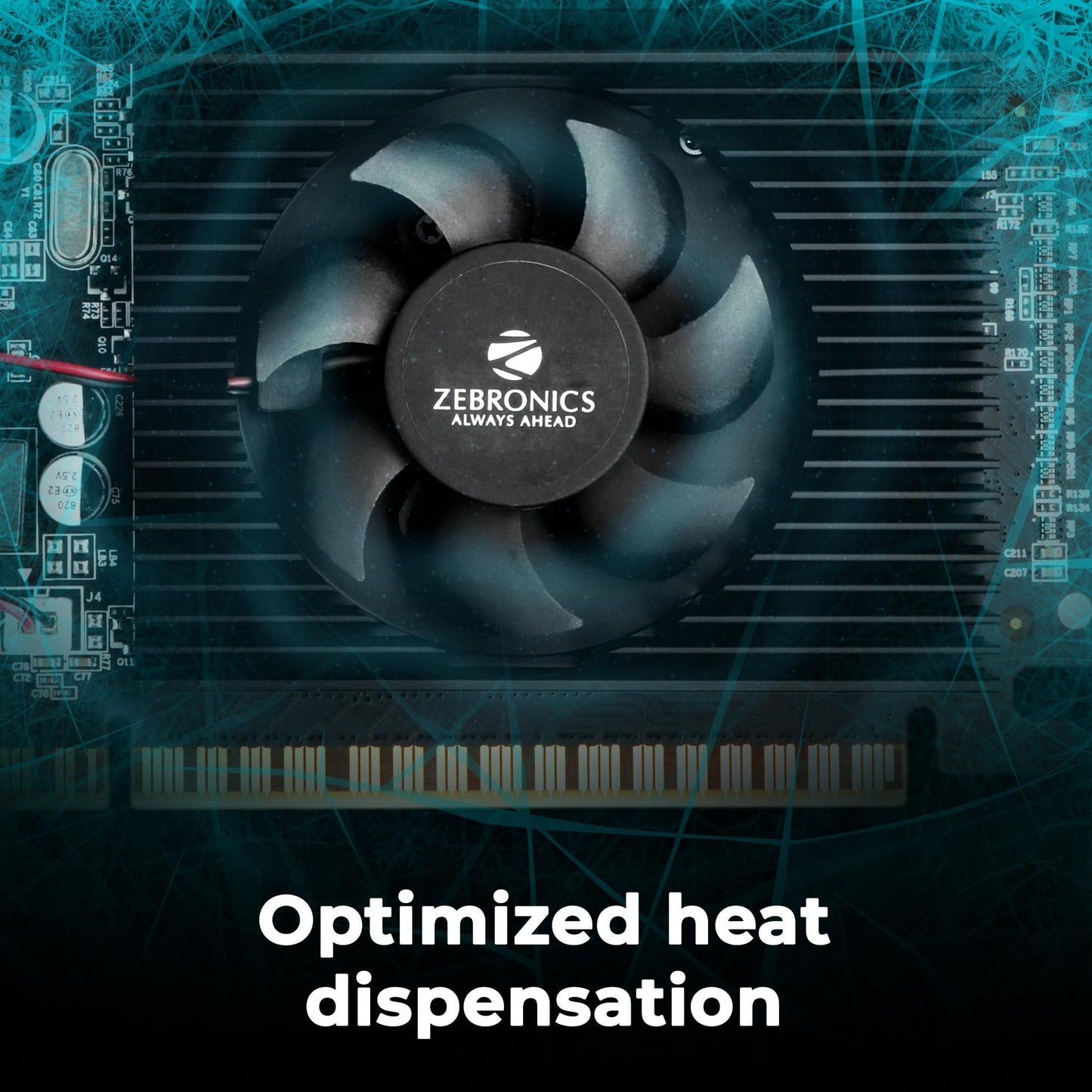 ZEBRONICS Pci_E- GT730 4GD3,Powered By NVIDIA,GDDR3 Graphics Memory With 64 Bit Memory Bus