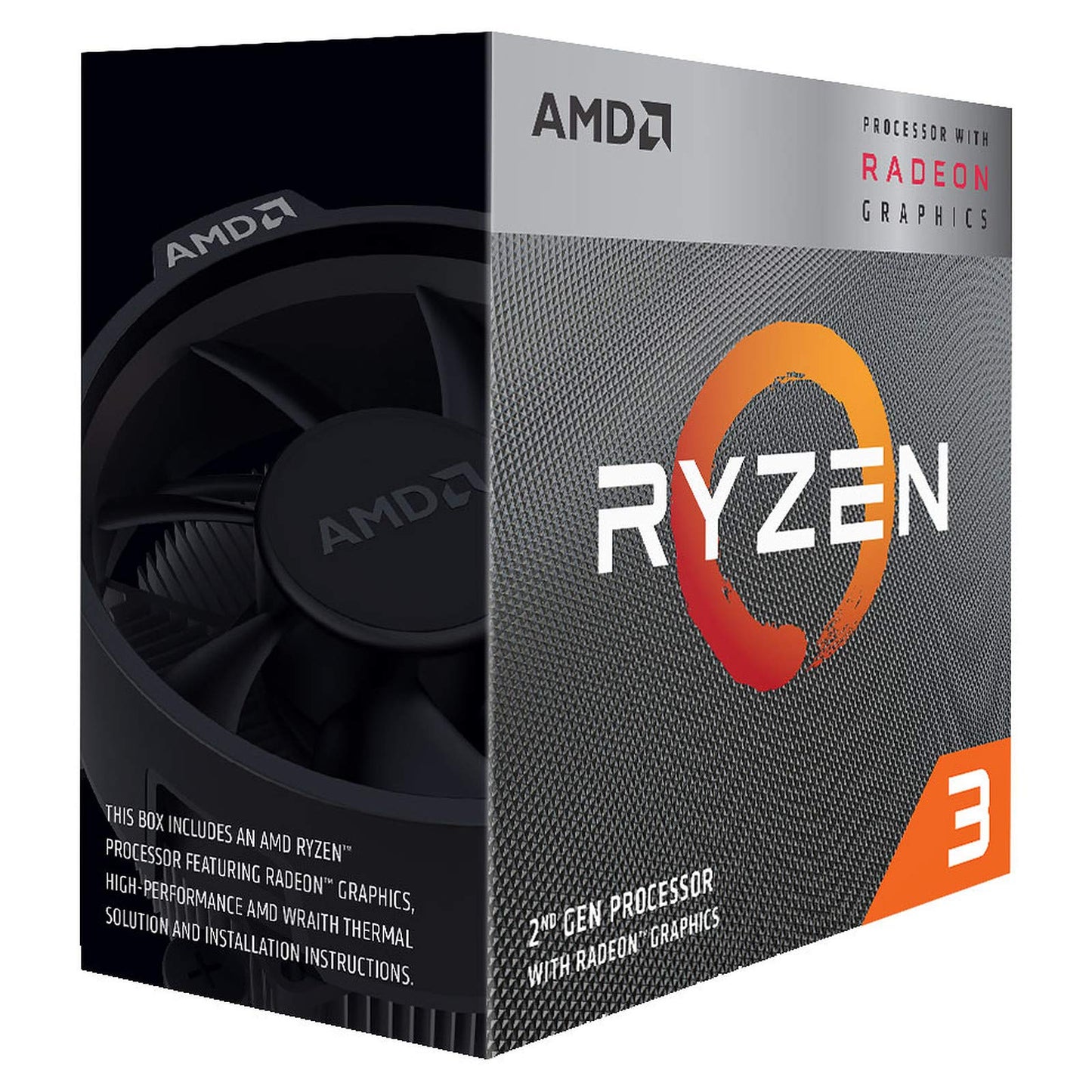 AMD Ryzen 3 3200G with RadeonVega 8 Graphics Desktop Processor 4 Cores up to 4GHz 6MB Cache Socket AM4 (YD320GC5FHBOX)