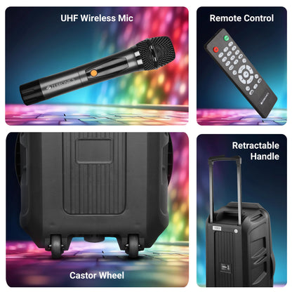 ZEBRONICS GINOX Party Trolley DJ Speaker