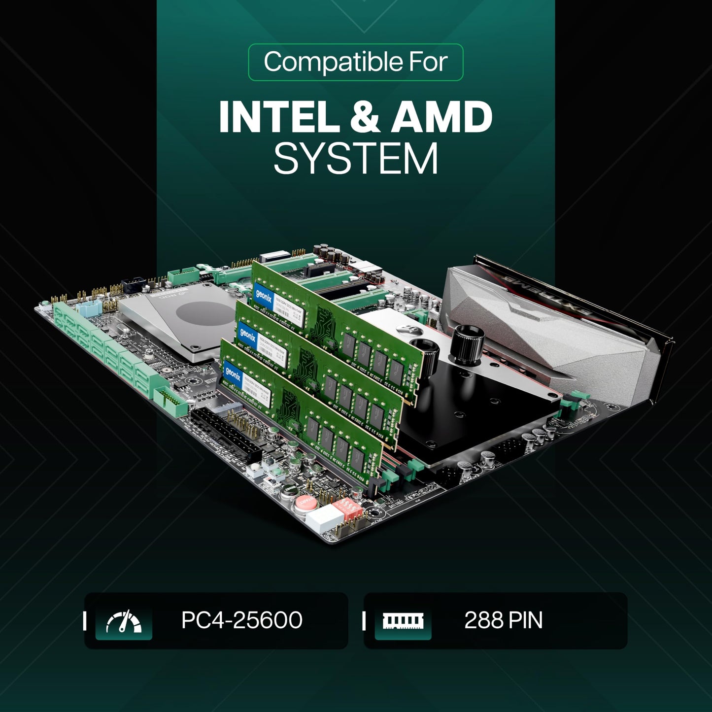 Geonix 16GB DDR4 Desktop RAM 3200 Mhz