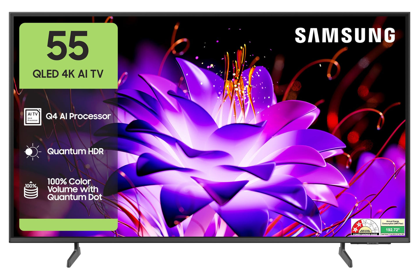 Samsung 138 cm (55 inches) Vision AI 4K Ultra HD Smart QLED TV