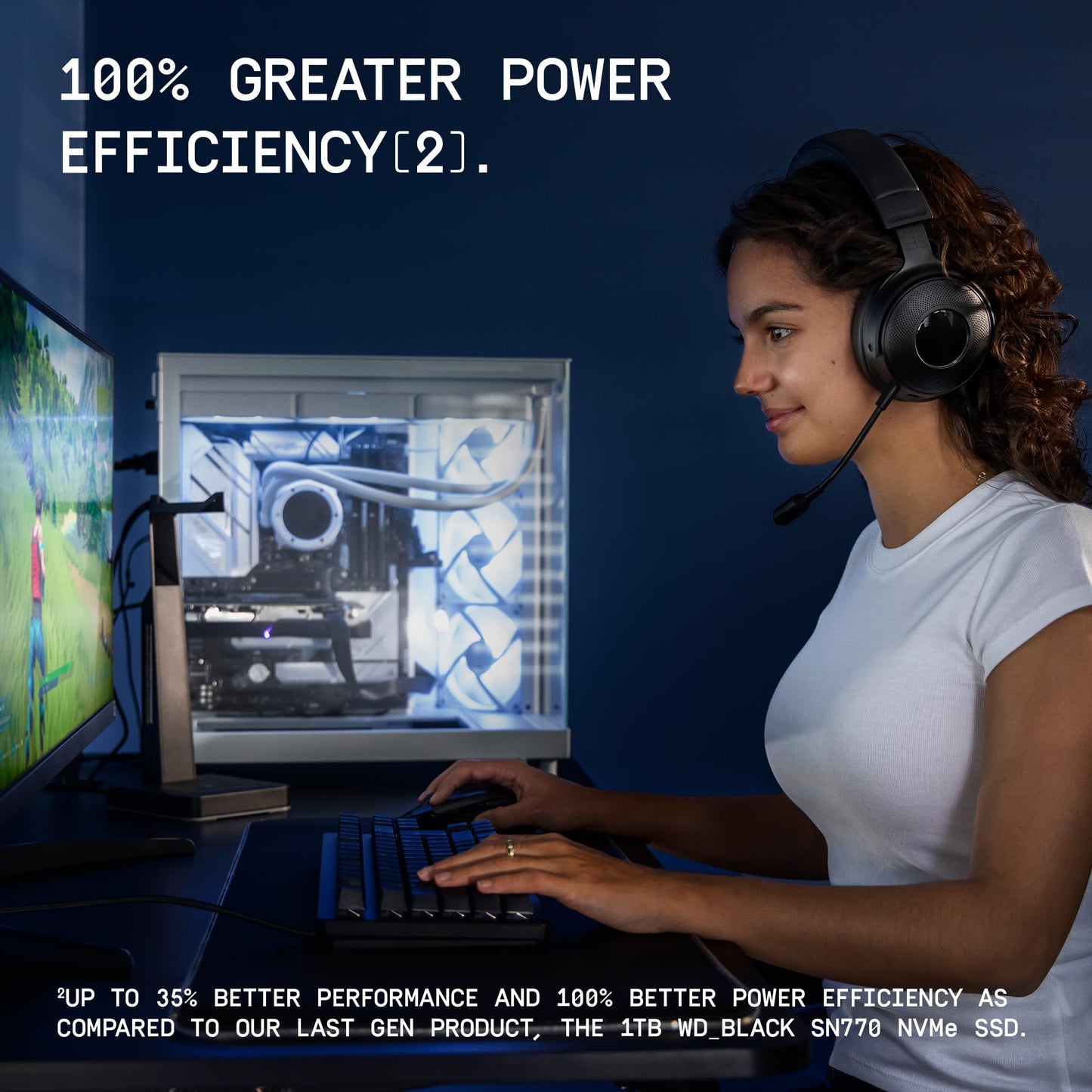 WD_Black SN7100 NVMe 2TB, Upto 7250 Mb/s, PCIe Gen 4 NVMe M.2 (2280), Gaming Storage, Internal Solid State Drive (SSD)