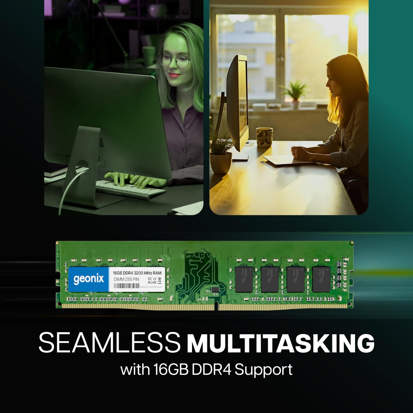 Geonix 16GB DDR4 Desktop RAM 3200 Mhz