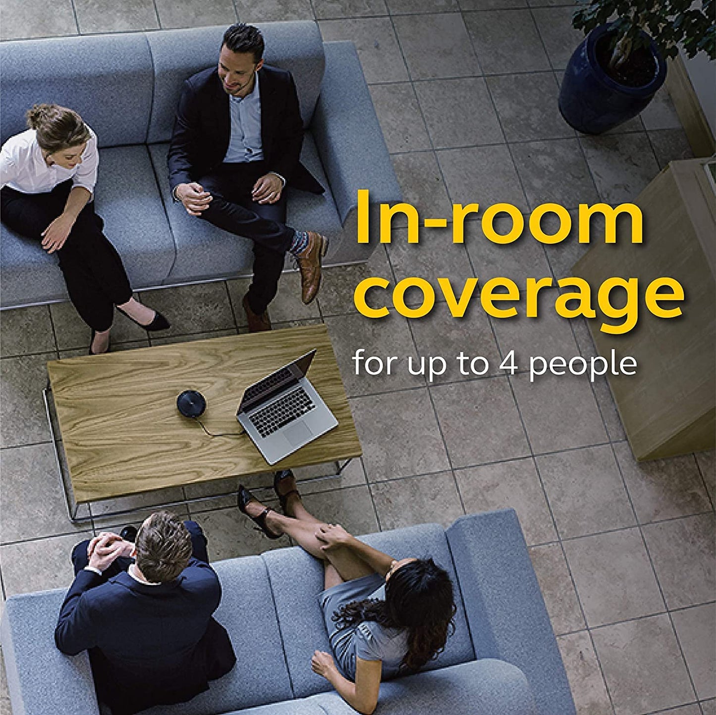 Jabra Speak 510 UC Speakerphone for UC & BT - Easy Setup, Portable Speaker for Holding Meetings Anywhere with Outstanding Sound Quality