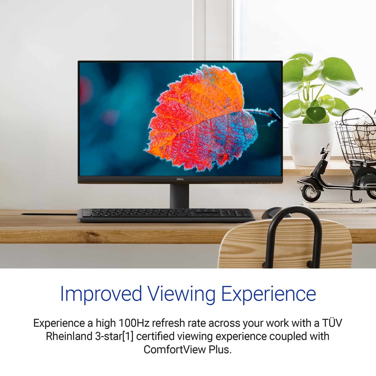 Dell SE2725HM 27"/68.58 cm FHD Monitor, Ultra-Thin Bezels, 100Hz IPS Panel