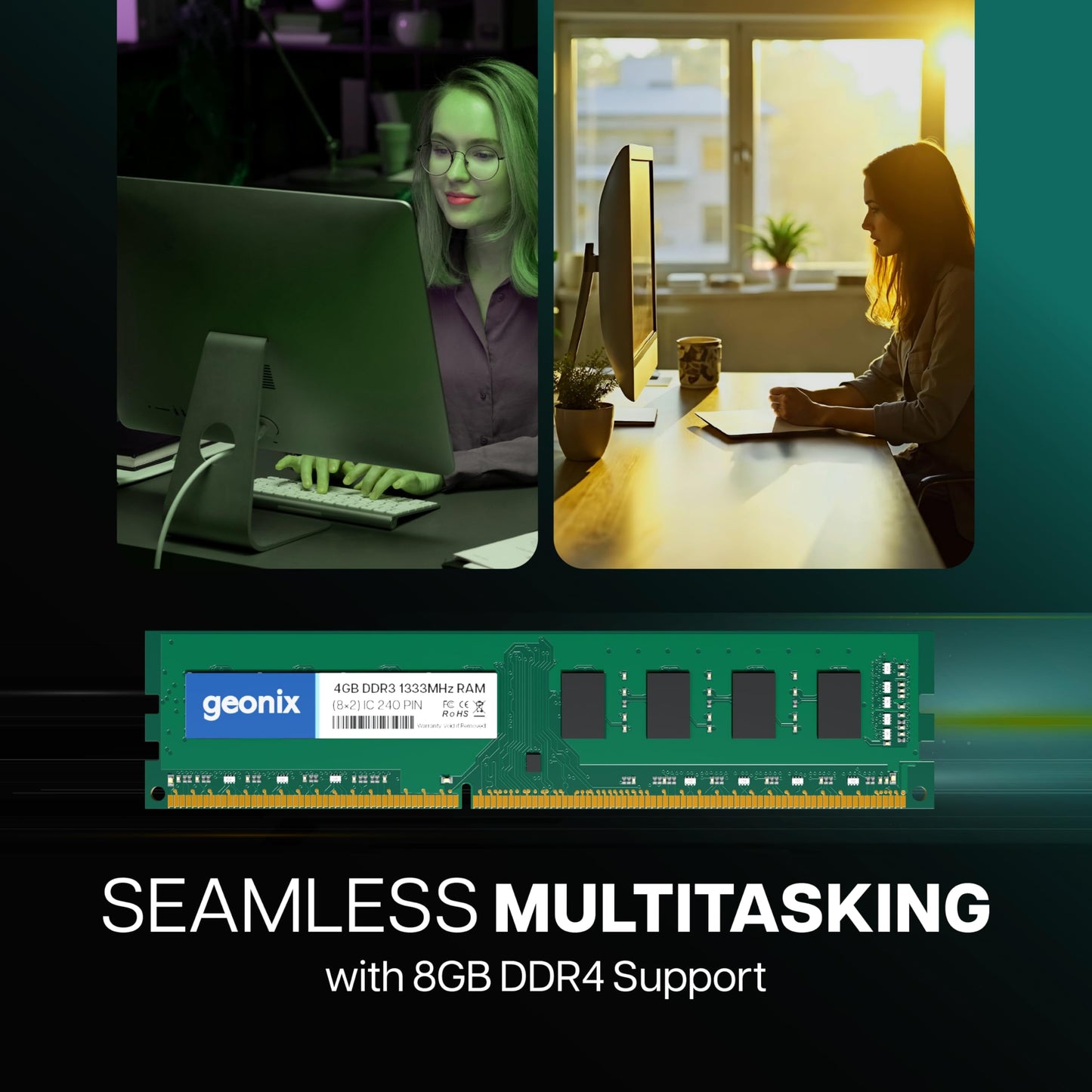 Geonix 8GB DDR4 Desktop RAM 2666 MHz