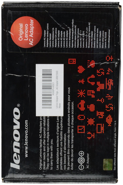 Lenovo 65W USB Slim Tip Rectangular pin Laptop Adapter/Charger with Power