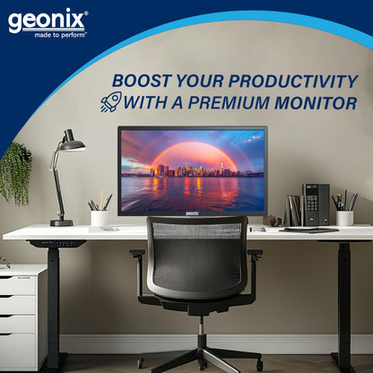GEONIX PC Monitor (49.53 cm/19.5 Inch) | Display Output-VGA & HDMI | LED Display | Resolution 1600 x 900 | Power Consumption 21W(Max) | 3 Years Warranty