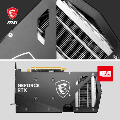 MSI Geforce RTX 4060 Ventus 2X Black 8G Oc 8Gb Gddr6 128-Bit Gaming Graphic Card, pci_e