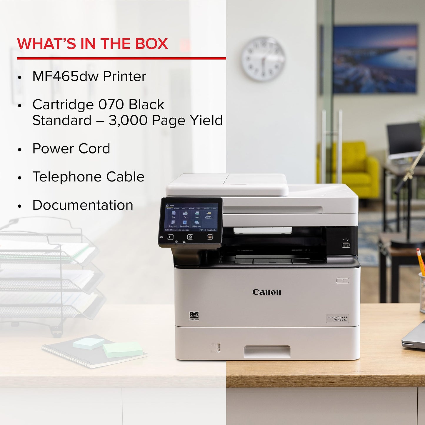 Canon imageCLASS MF465dw - Monochrome, Duplex Wireless Laser Printer