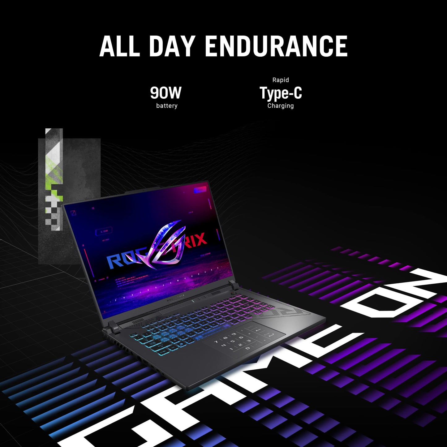 ASUS [Smartchoice] ROG Strix G16, 16"(40.64cm) FHD+ 165Hz, 13th Gen Core i7-13650HX,Gaming Laptop(16GB RAM/1TB SSD/NVIDIA GeForce RTX 4060 /Windows 11/Office 21/Eclipse Gray/2.50 Kg), G614JV-N3474WS