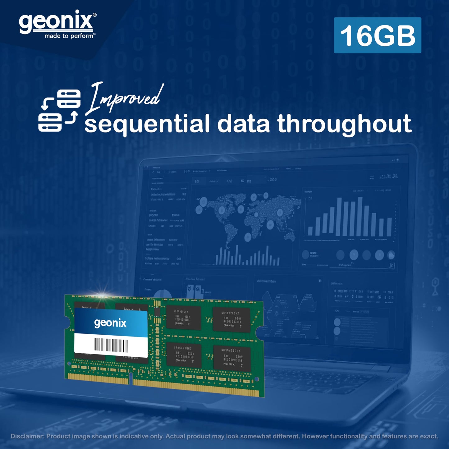 Geonix 16GB DDR4 Laptop RAM 3200 Mhz