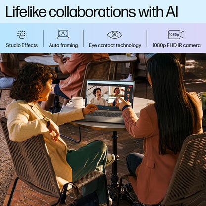 HP Pavilion 16 AI Laptop, Intel Core Ultra 5 125U (14th Generation) 16 GB LPDDR5,1TB SSD,16-inch (40 cm), WUXGA, 300 nits, 1080p FHD IR Camera, Backlit Kb, (Win11+Office, Silver, 1.77 kg) 16-af0056TU
