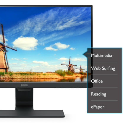 BenQ GW2283 22" (55 cm) 1920x1080p 60Hz IPS Full HD|Dual HDMI| Eye-Care| Low Blue Light| Bezel-Less Monitor|Anti-Glare|1WX2 Speakers| Brightness Intelligence| VESA Wall Mountable (Black)