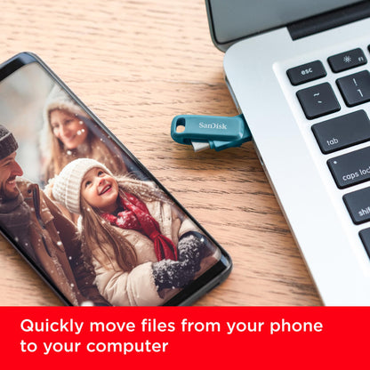 SanDisk Ultra Dual Drive Go Type-C 128GB, OTG, Upto 400MB/S,usb3.2_gen_1 Pendrive, Navagio Bay, 5Y Warranty (SDDDC3-128G-I46NPD)