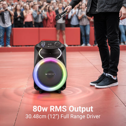 ZEBRONICS GINOX Party Trolley DJ Speaker