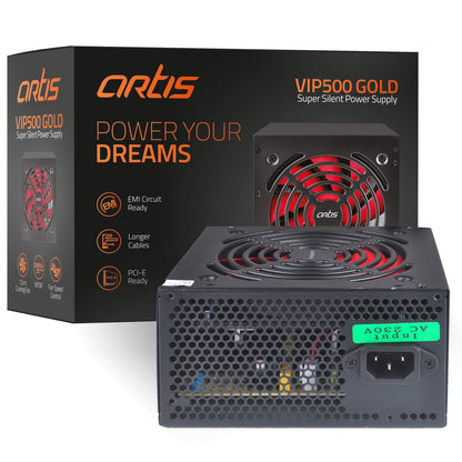 Artis 500 Watt Super Silent Gaming PC SMPS/Power Supply Unit