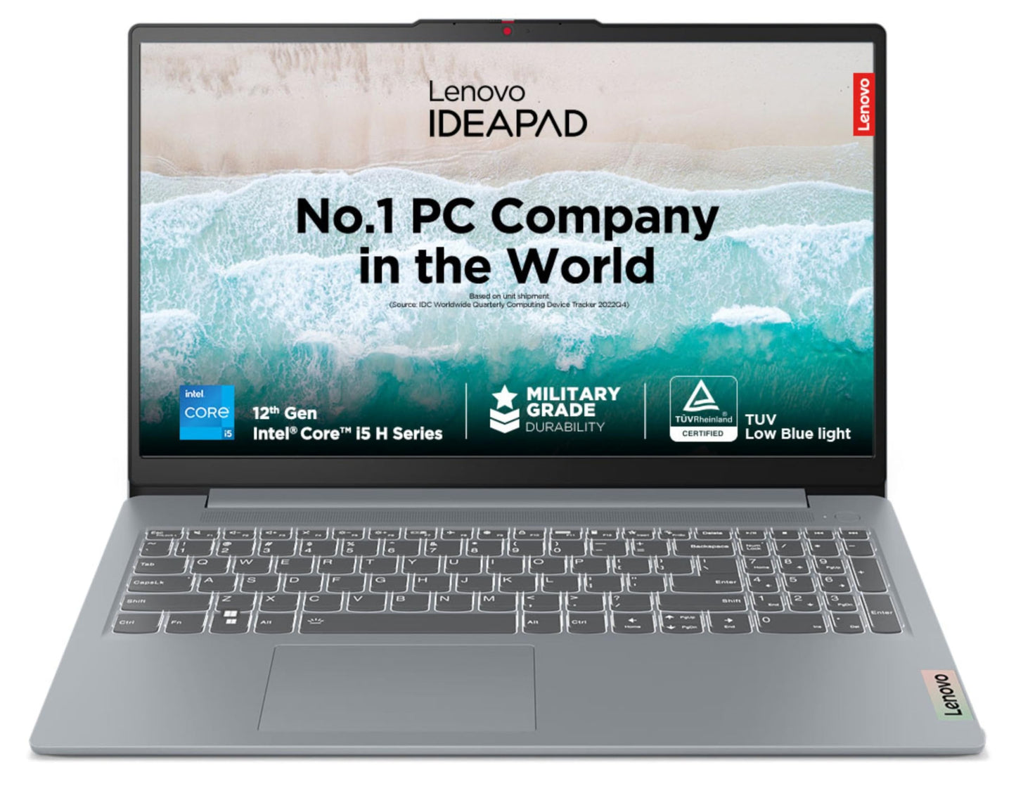 Lenovo IdeaPad Slim 3, 12th Gen Intel Core i5-12450H (16GB LPDDR5, 512GB SSD), Anti-glare, FHD 15.6"(39.6cm), Win 11, Office Home