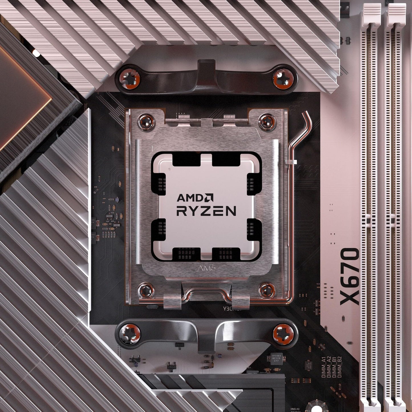 AMD Ryzen 5 8400F Desktop Processor 6 cores 12 Threads 22 MB Cache 4.2 GHz Upto 4.7 GHz AM5 Socket (100-100001591BOX)