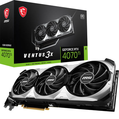 MSI Geforce RTX 4060 Ventus 2X Black 8G Oc 8Gb Gddr6 128-Bit Gaming Graphic Card, pci_e