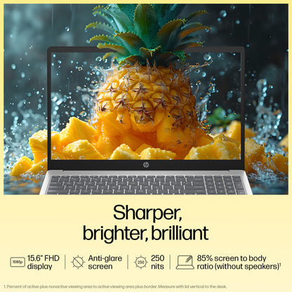 HP 15, AMD Ryzen 5 7530U Laptop (16GB DDR4,512GB SSD) Anti-Glare, Micro-Edge,15.6''/39.6cm, FHD, Win11, M365 Basic(1yr),Office Home24, Silver,1.59kg, Radeon Graphics, FHD Camera w/Shutter, fc0389AU