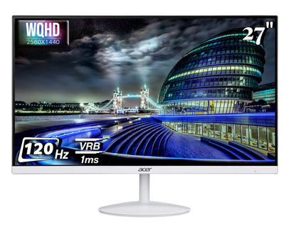 Acer SA272U G 27 Inch WQHD 2560 x 1440 IPS Backlit LED Monitor | 120Hz Refresh