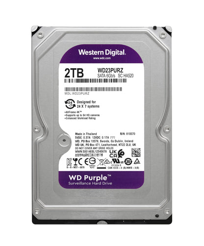 WD Purple™ 2TB Surveillance Hard Drive