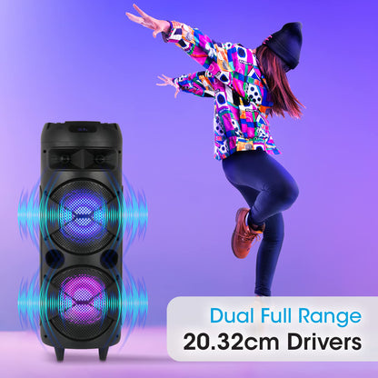 Zebronics 450 Moving Monster DJ Trolley 2x8L Speaker