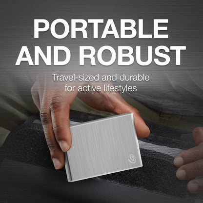 Seagate One Touch 1TB External SSD up to 1030 Mb/s, for Windows, Mac, Android App, 3yr Data Recovery Services, Portable Solid State Drive Black, 6 Month Mylio Create and Dropbox Plan (STKG1000400)