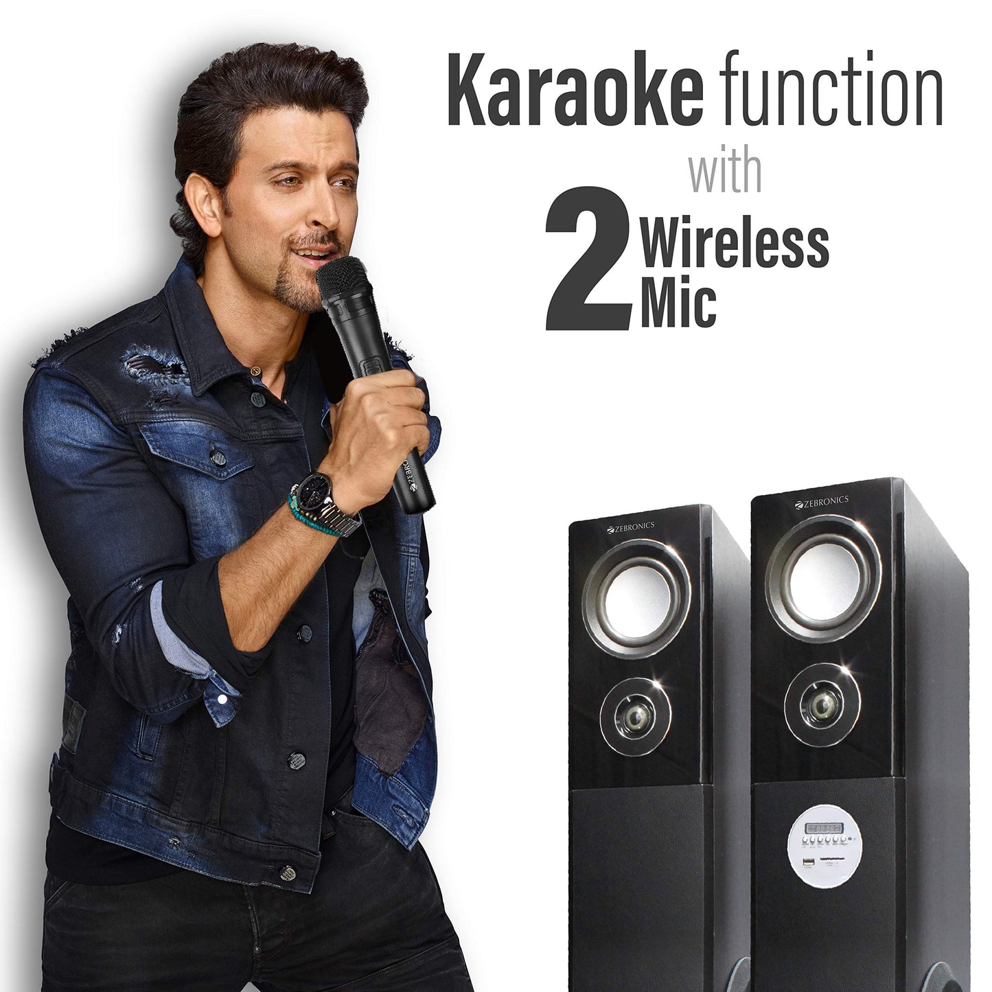 ZEBRONICS BT8500-RUCF 2.0 USB Multimedia Tower Speaker