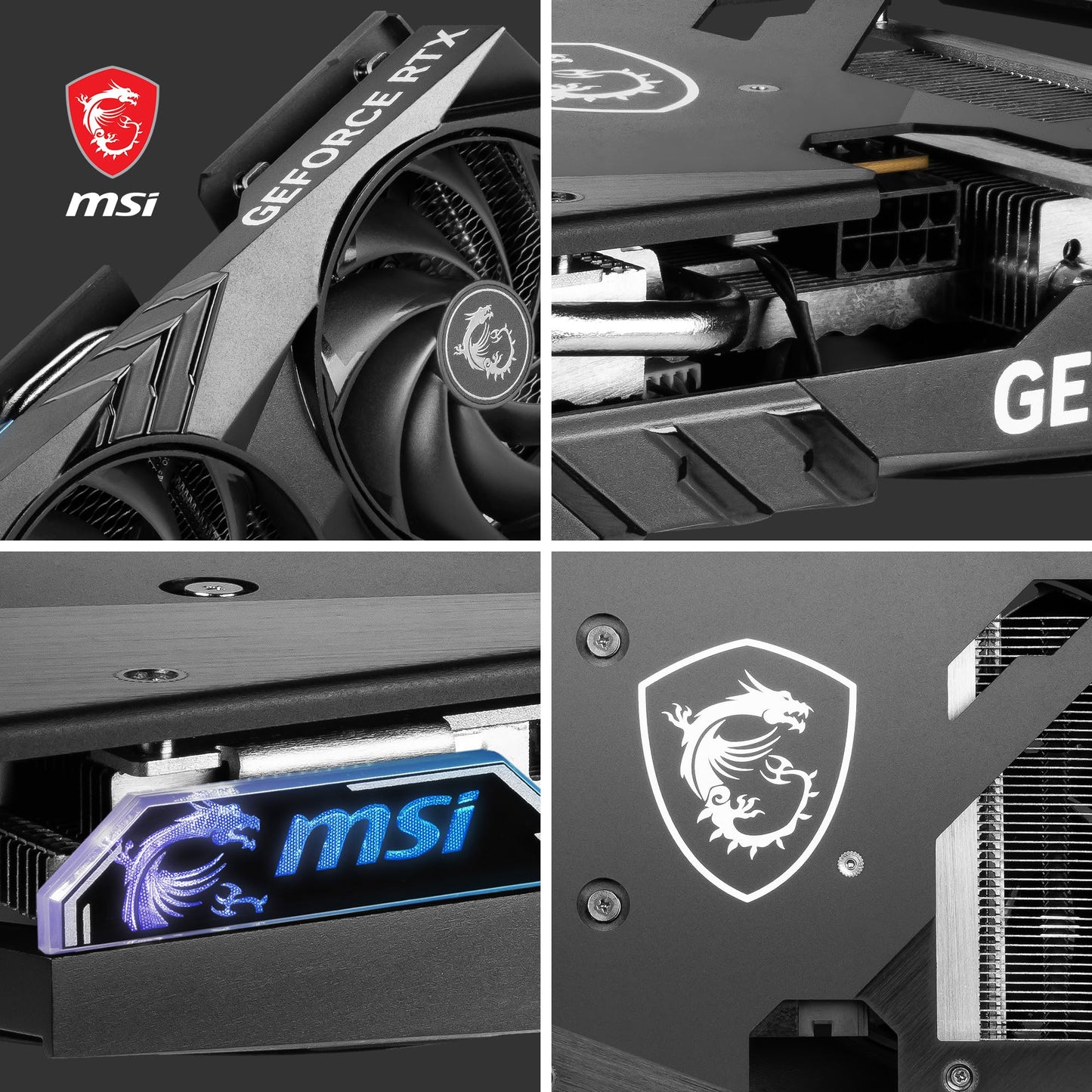 MSI Geforce RTX 4060 Ventus 2X Black 8G Oc 8Gb Gddr6 128-Bit Gaming Graphic Card, pci_e