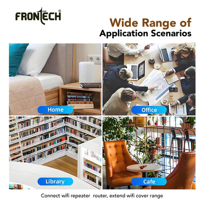 Frontech 4G WiFi Router (5G SIM Compatible), Nano SIM Slot, 3 External Antennas, Dual Output (Wired/Wireless), 40MHz Bandwidth, High-Speed Internet for Home & Office (NC-0035)