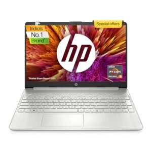HP Laptop 14s, AMD Ryzen 5 5500U, 14-inch (35.6 cm), FHD, 8GB DDR4, 512GB SSD, AMD Radeon Graphics, Backlit KB, Thin & Light, Dual Speakers (Windows 11 Home, MSO 2019, Silver, 1.46 kg), fq1092AU